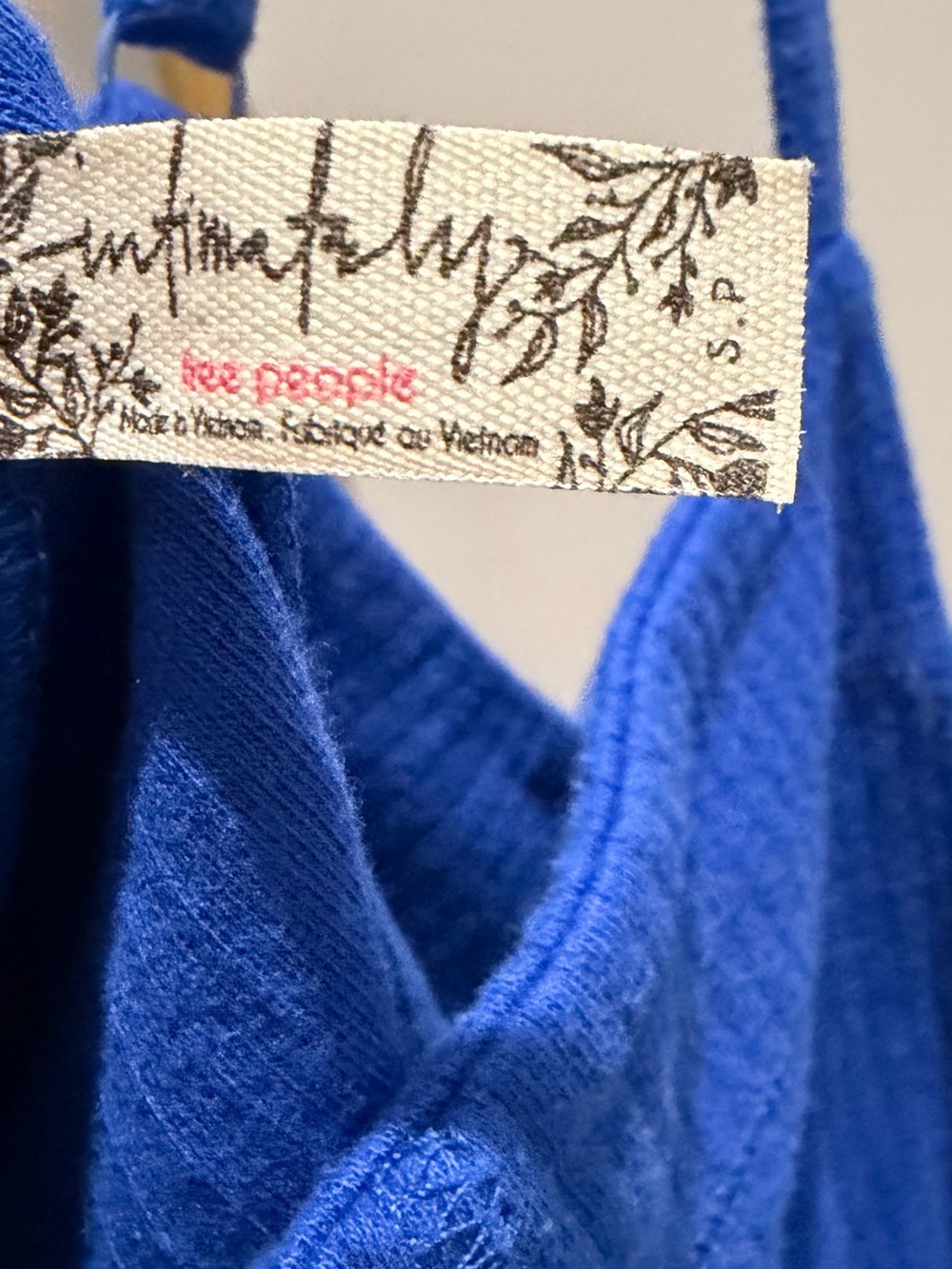 Free People Intimately Blue Knit Ribbed Bodysuit - Picture 3 of 3